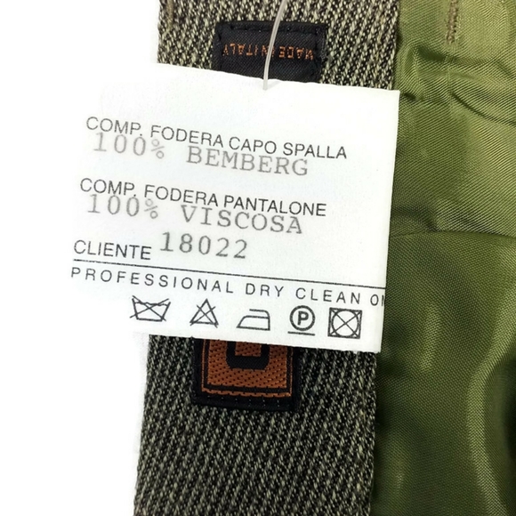 Giorgio's Of Palm Beach Green Micro-Stripe Wool Dress Pants Womens Size 6 - Picture 14 of 14